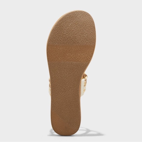 NWT Women's Anita Two-band Slide Sandals -
Universal Thread Cream 6 - Picture 4 of 7